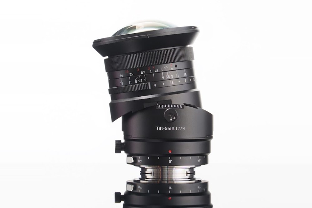 TTArtisan Tilt-Shift 17mm F4 – Otočenie o 360° s aretáciou po 15°