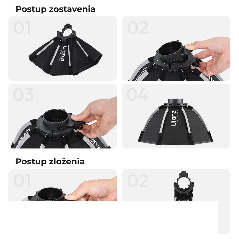 Ulanzi FOLD QS30 – Postup sestavení a složení