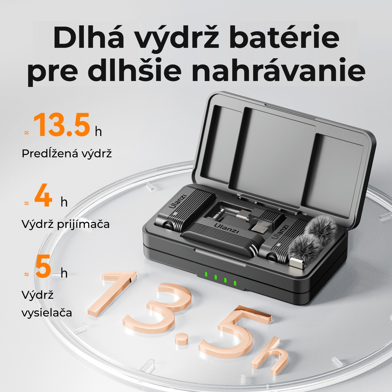 Ulanzi A100 – Až 13,5 hodiny záznamu