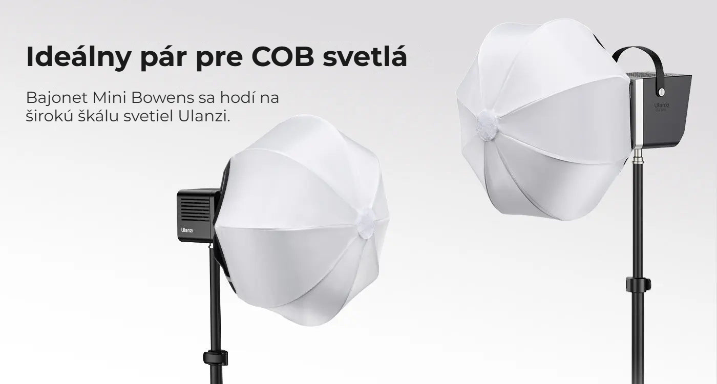 Ulanzi AS-L30 Lantern Softbox – Ideální pro COB světla Ulanzi