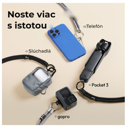 Ulanzi AS01 Action Lanyard – Telefon, sluchátka i kamery
