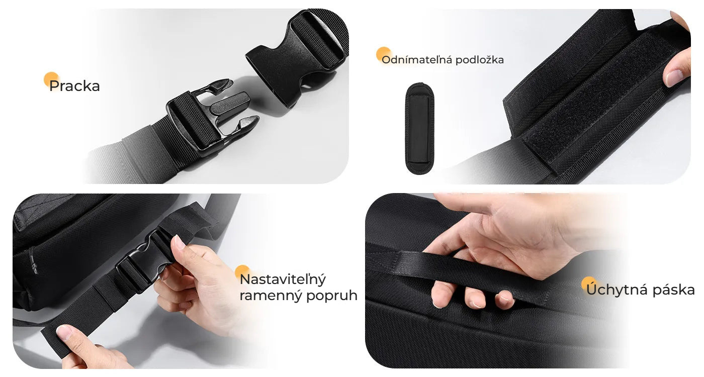 Ulanzi BC08 Sling Bag – Odnímatelné díly pro vaše uspořádání