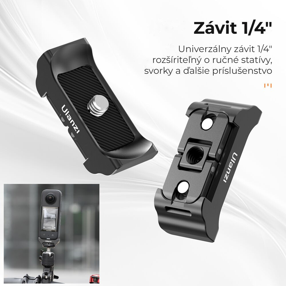 Ulanzi 3v1 adaptér pro Insta360 X2/X3 – Závit 1/4″-20
