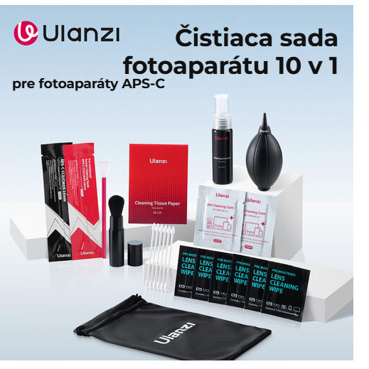 Ulanzi CO72 10-in-1 Cleaning Kit – Sada 10 v 1 pro APS-C fotoaparáty