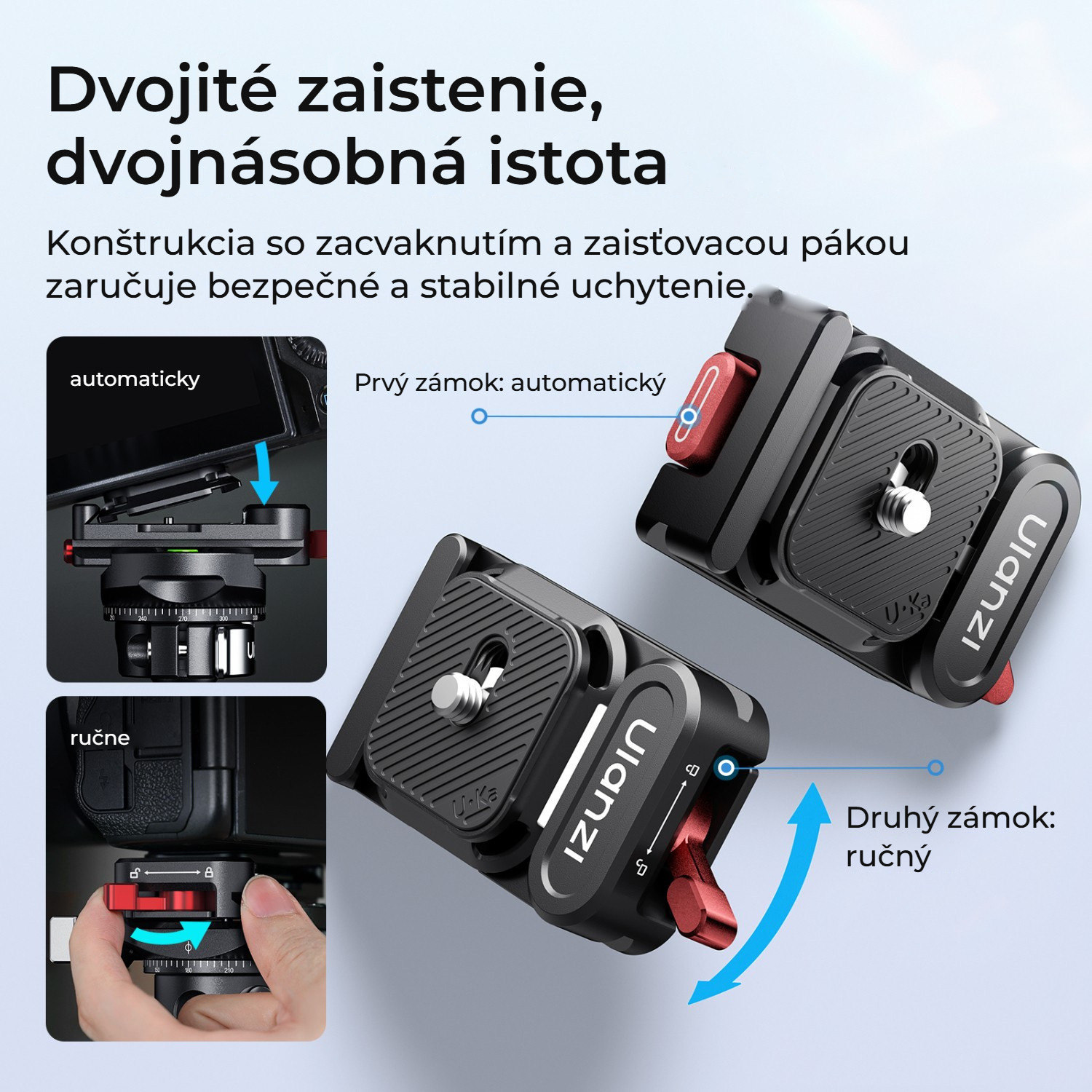 Ulanzi UKA12 UKA Pro rychloupínací sada – Dvojité zajištění