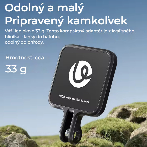 Ulanzi IN08 Magnetic Adapter for GO Ultra – Lehký a odolný materiál