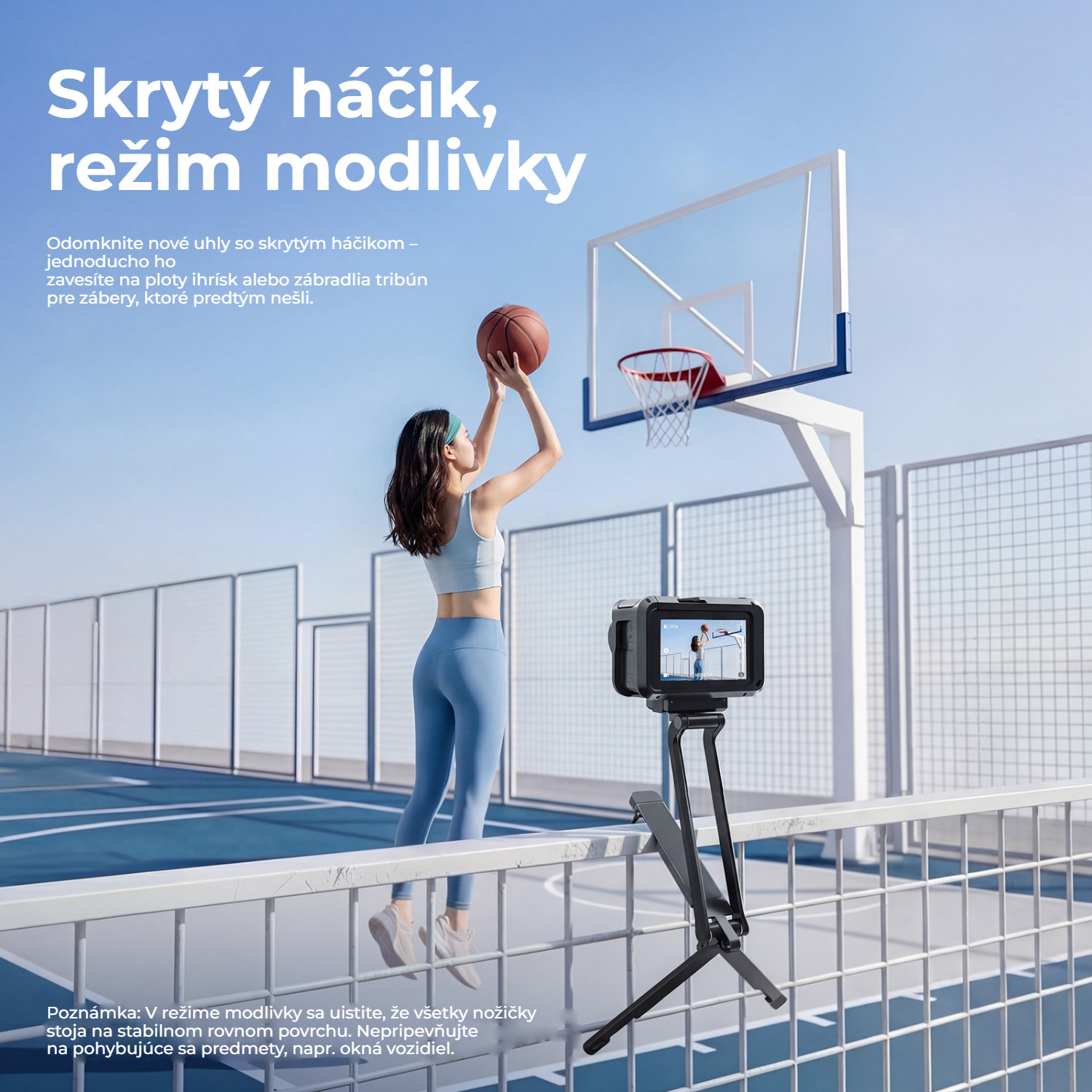 Ulanzi MA70 magnetický ministativ – Skrytý háček pro zavěšení