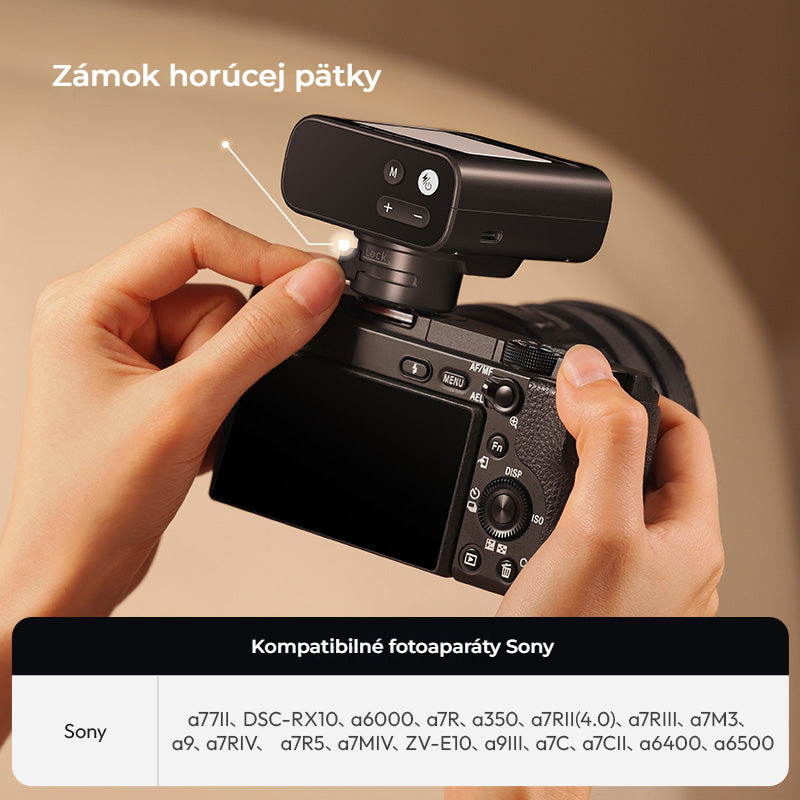 Ulanzi FT16 TTL blesk pro Sony, černý – Rychloupínací patka Sony