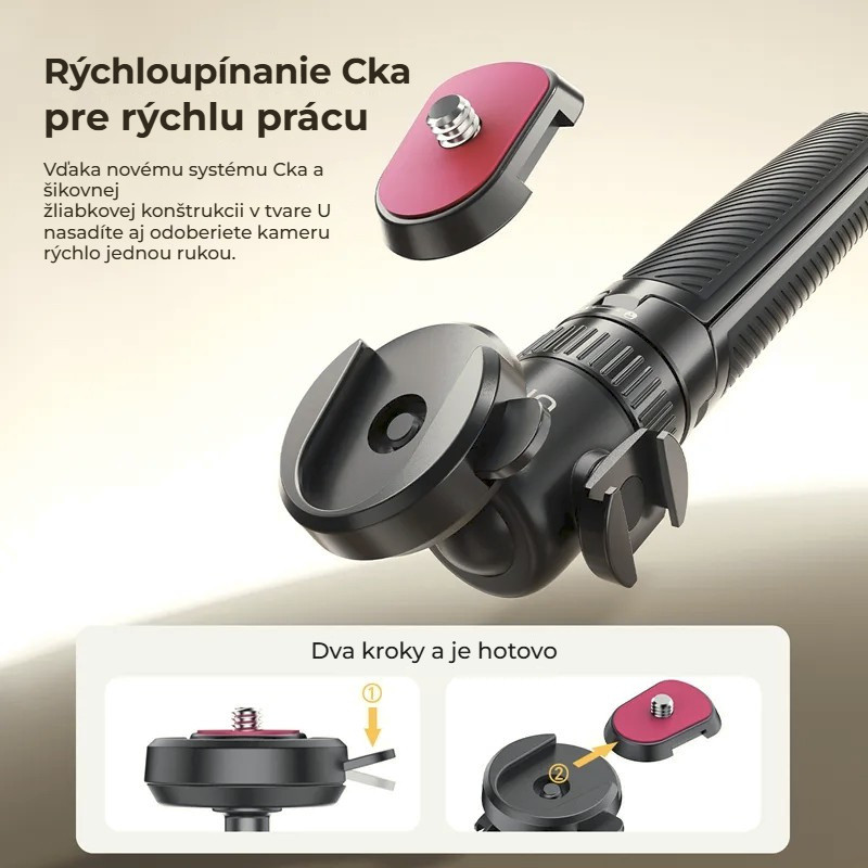Ulanzi MT90 Cka – Rychloupínání Cka jednou rukou