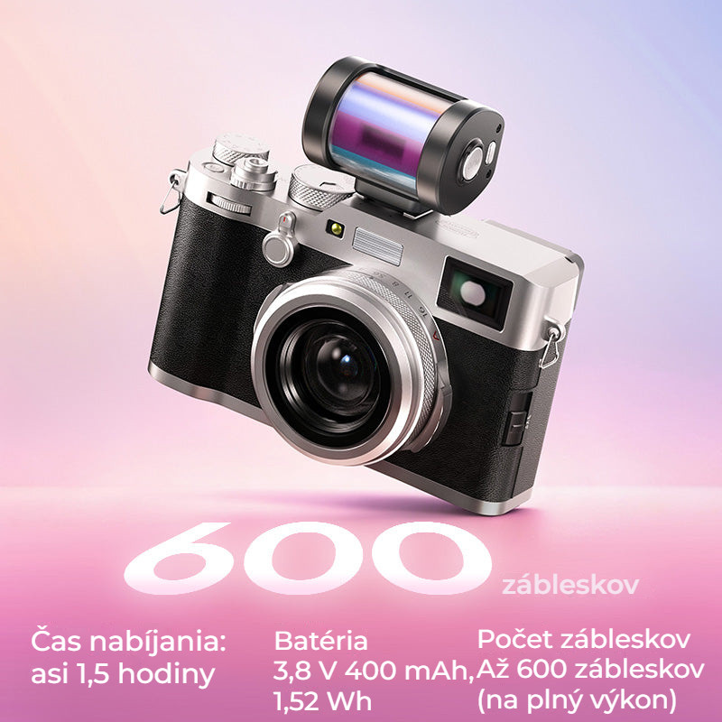 Ulanzi KL01 miniaturní blesk s barevnými filtry – Až 600 záblesků na jedno nabití