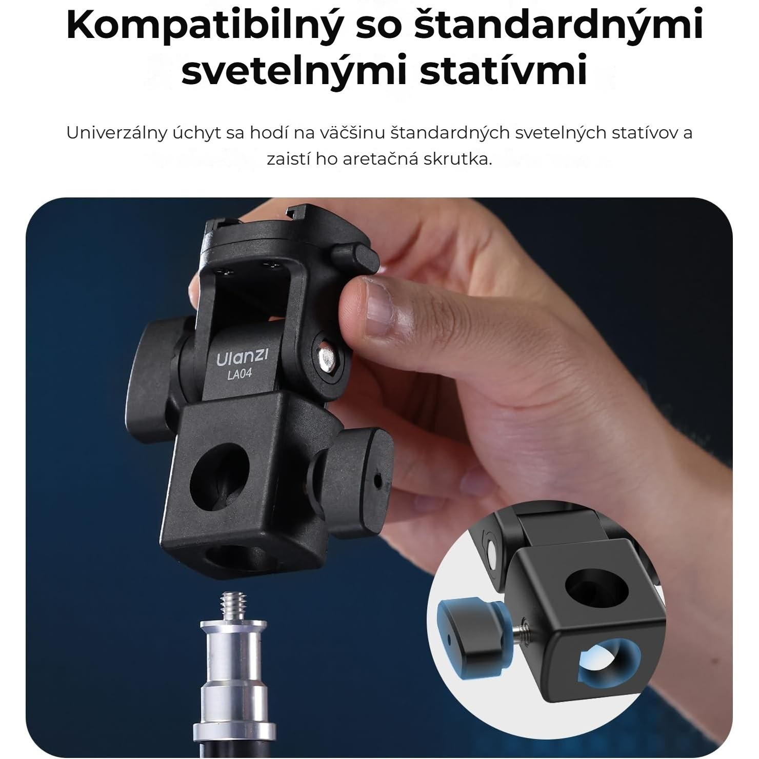 Ulanzi LA04 – Na standardní světelný stojan