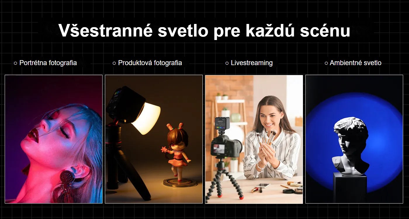 Ulanzi L3 RGB COB Fill Light – Všestranné světlo pro každou scénu