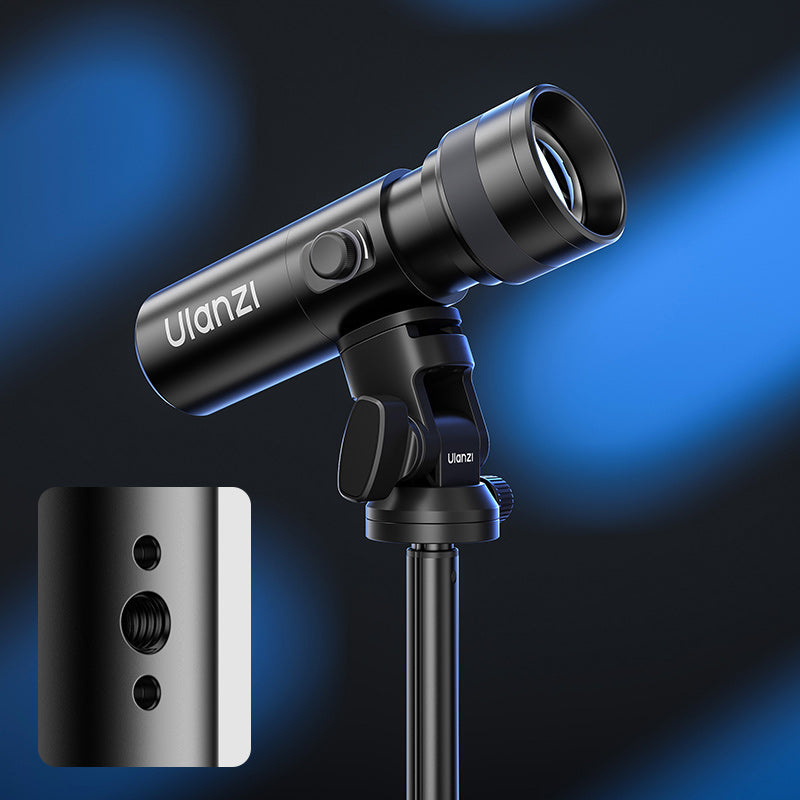 Ulanzi LM01 projekční svítilna s gobo maskami – Závit 1/4″ a ARRI aretační otvor
