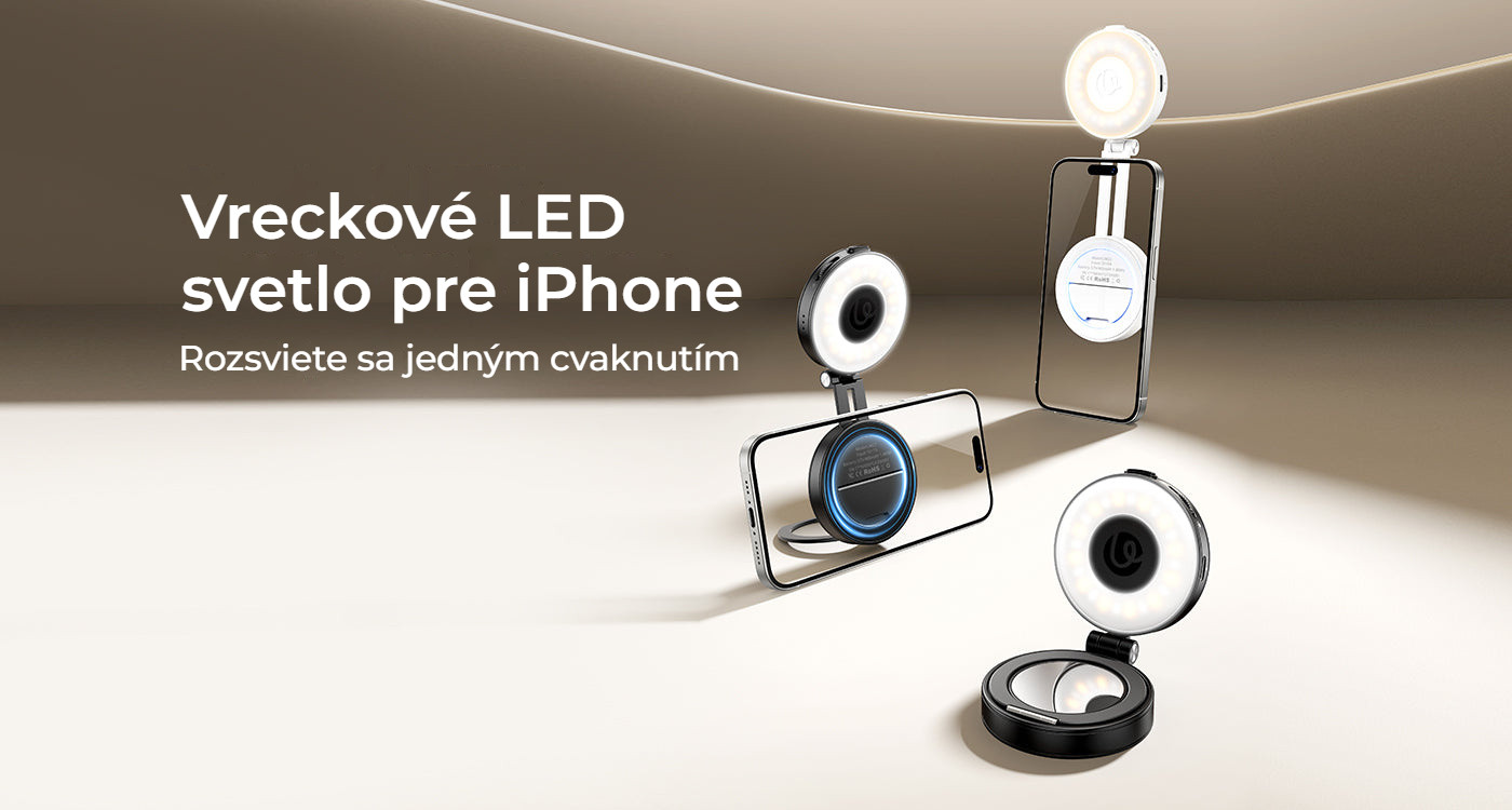 Ulanzi LM23 V2 magnetické světlo na telefon, bílé