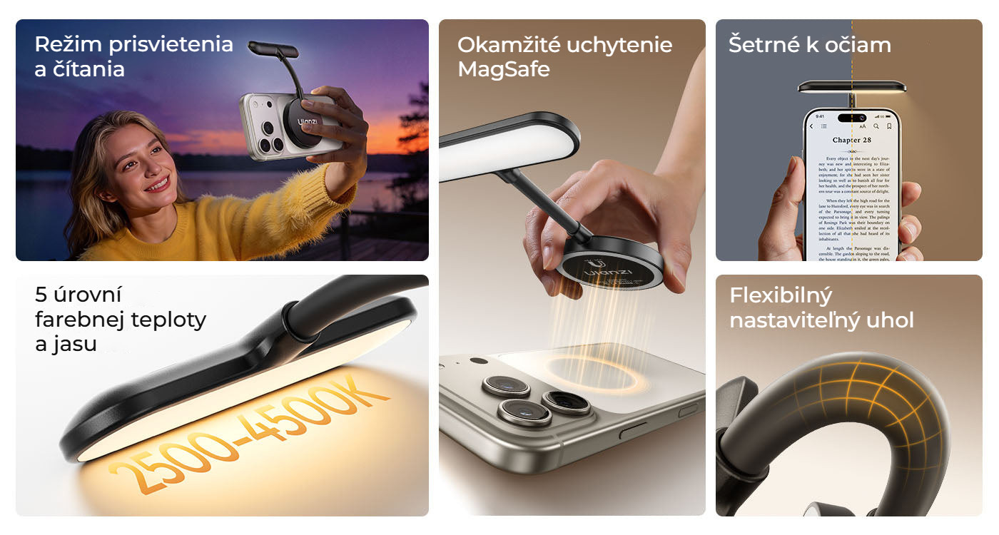 Ulanzi M10 magnetické světlo na telefon – Vše podstatné na jednom místě