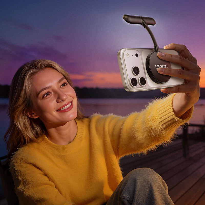 Ulanzi M10 magnetické světlo na telefon – Přisvícení pro selfie a vlogy