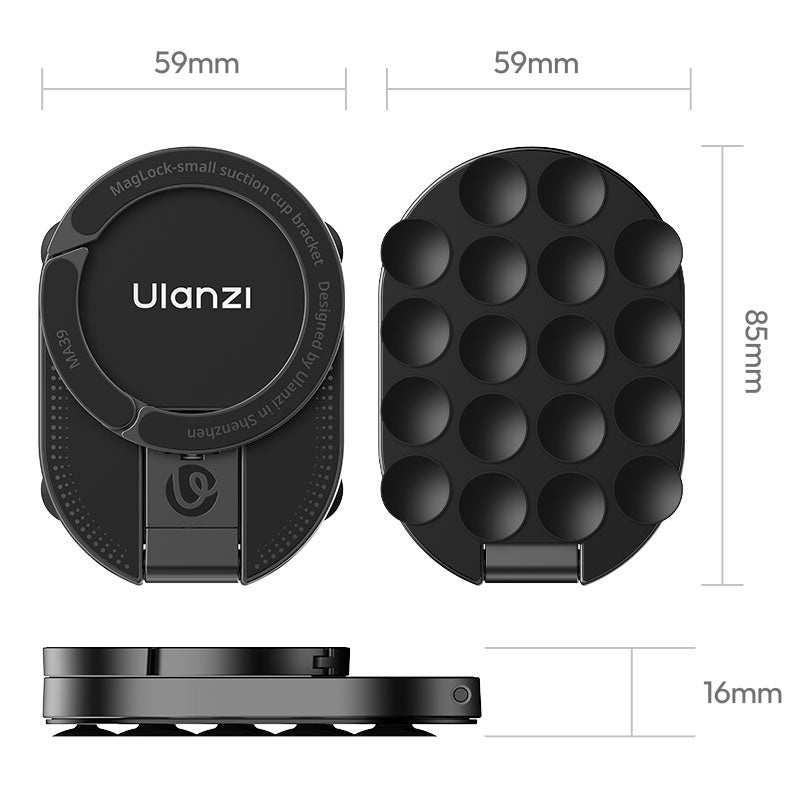 Ulanzi MA39 MagLock – Kapesní rozměry 85 × 59 × 16 mm