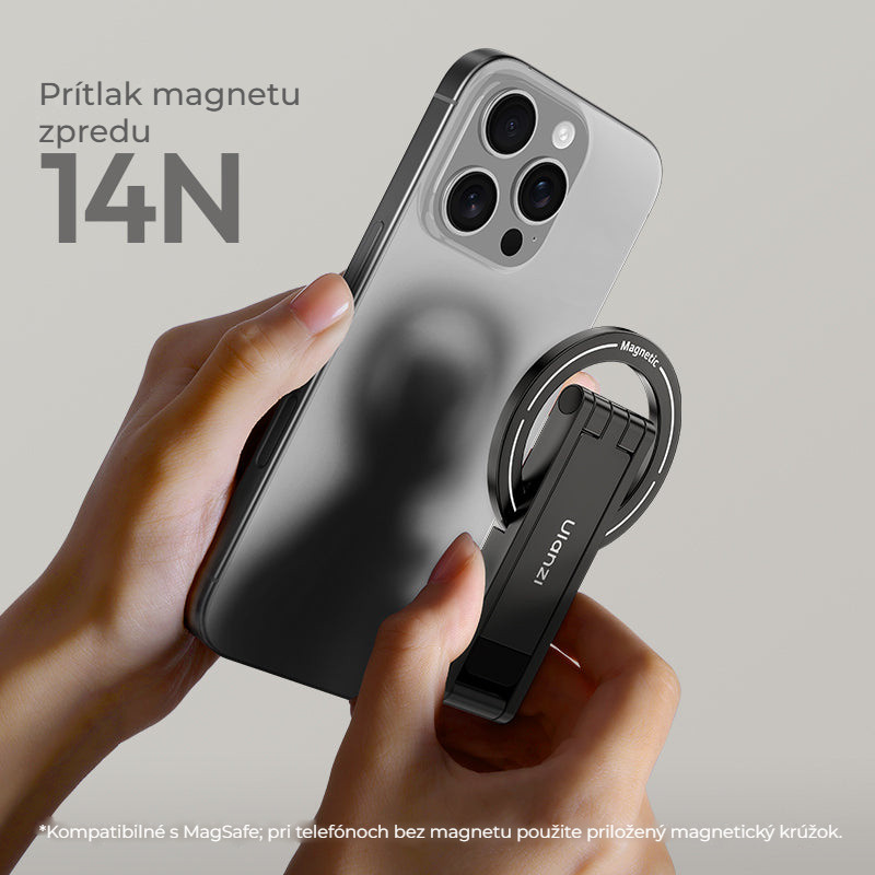 Ulanzi MA60 magnetický stativ (stříbrný) – Magnet o síle 14 N