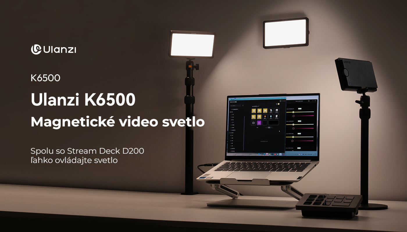 Ulanzi K6500 magnetické video světlo