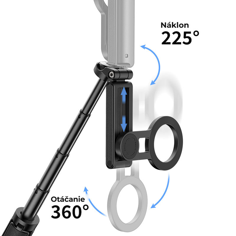 Ulanzi JJ03 magnetický stativ – Otáčení o 360° a náklon o 225°