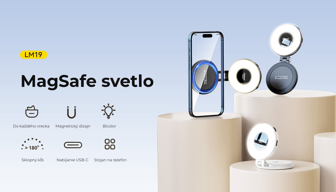 Ulanzi LM19 MagSafe světlo černé