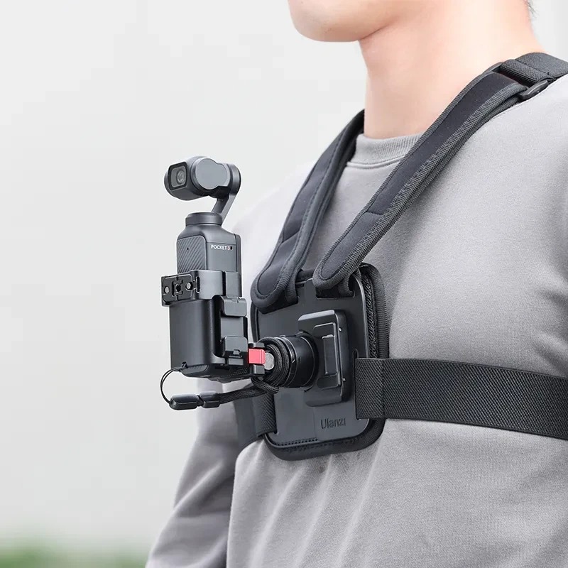 Ulanzi PK-06 adaptér pro Pocket 3 – Na hrudníku i na popruhu batohu