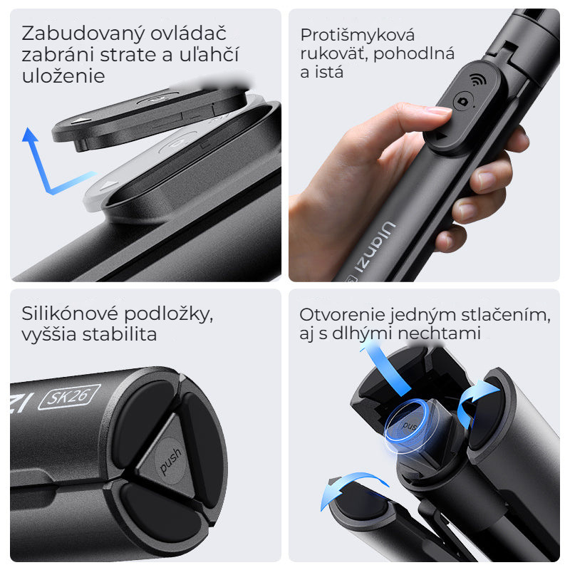 Ulanzi SK26 Portable Selfie Stick Tripod – Promyšlené detaily