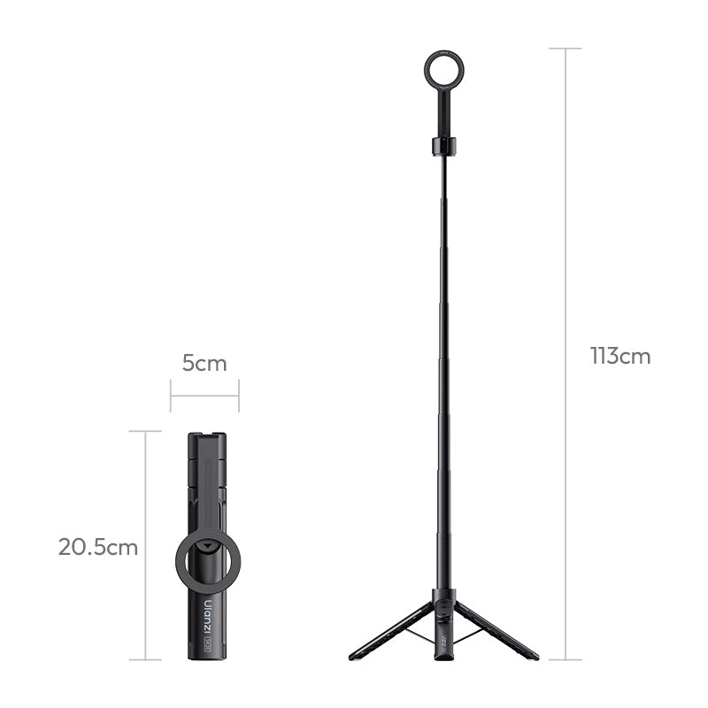 Ulanzi SK26 Portable Selfie Stick Tripod – Rozměry magnetické verze