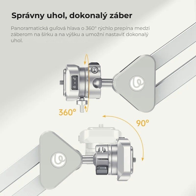 Ulanzi TH04 Overhead Camera Mount – Kulová hlava s natáčením 360°