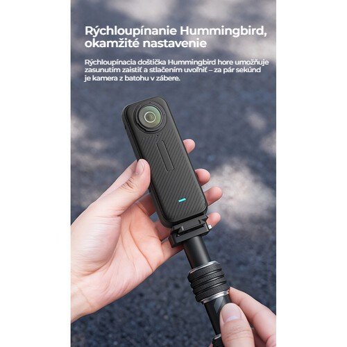Ulanzi VL03 neviditelná selfie tyč na motorku – Rychloupínání Hummingbird