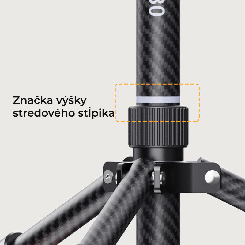 Ulanzi T230 Light Stand – Značka výšky středového sloupku