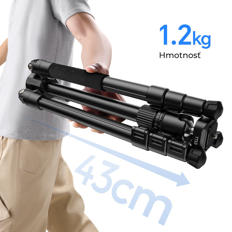 Ulanzi 1.8m Lightweight Mirrorless Tripod – 1,2 kg a 43 cm na cesty