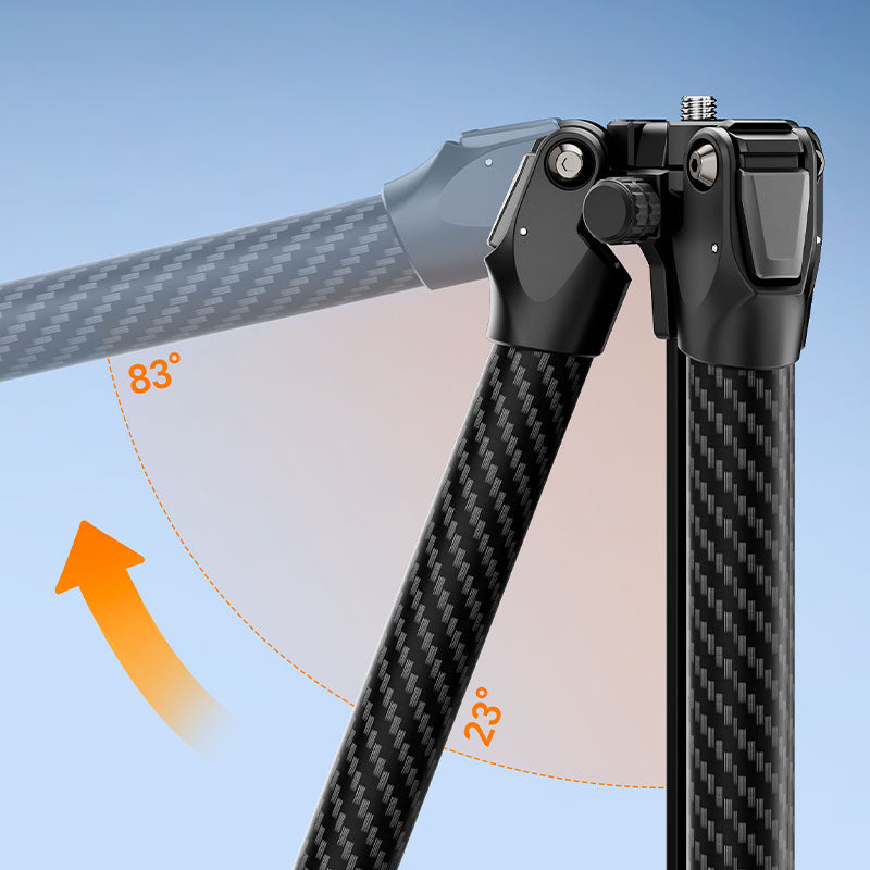 Ulanzi TZ01 Versatile 2-in-1 Carbon Fiber Tripod – Nastavitelné úhly nohou