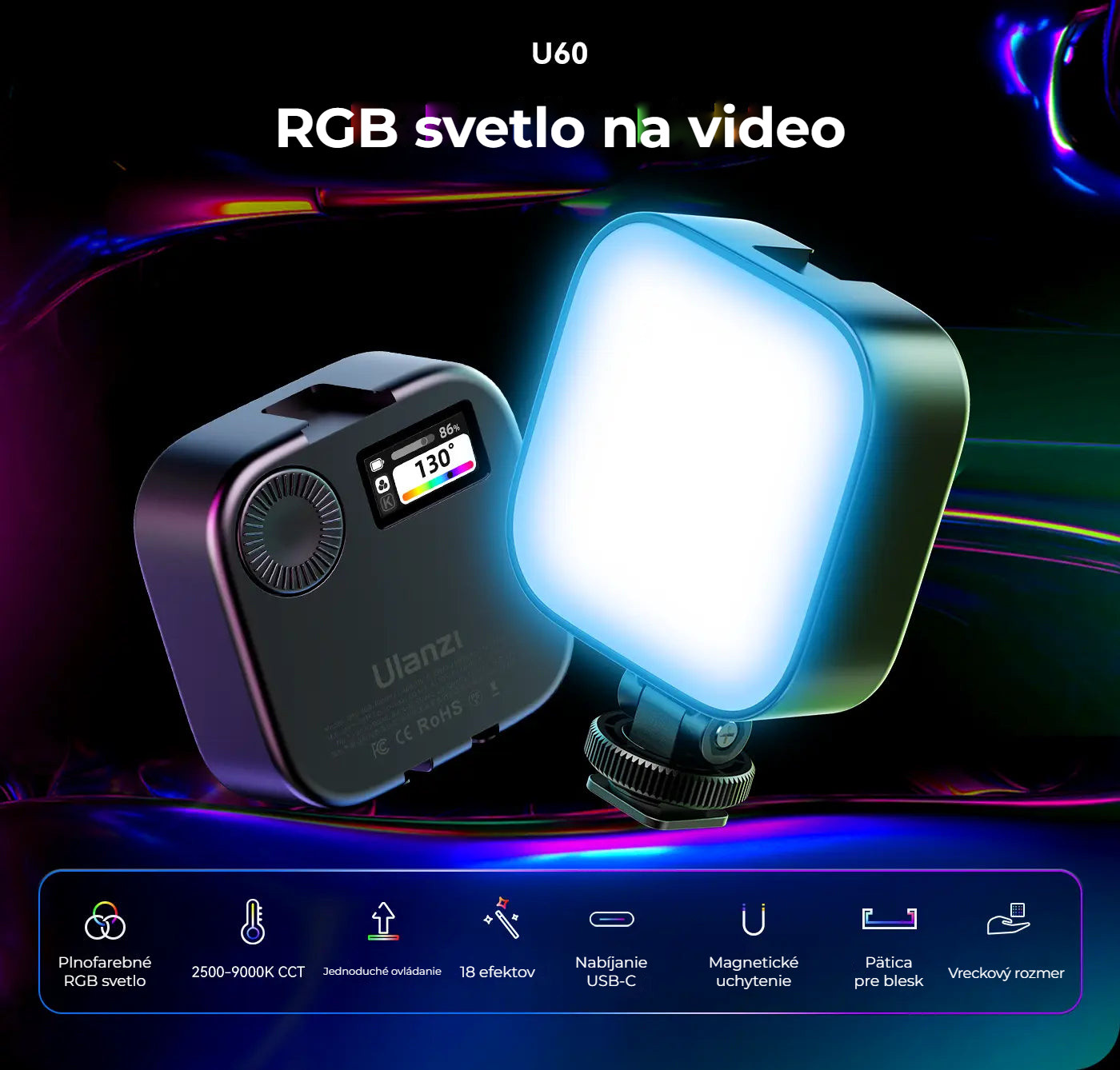 Ulanzi U60 RGB Pocket Light