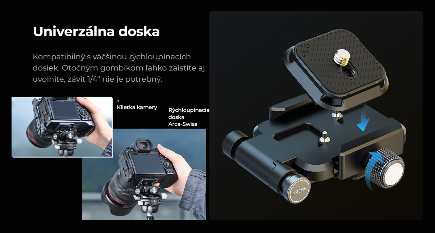 Ulanzi UKA08 Uka Camera Foldable L-Bracket – Univerzální deska