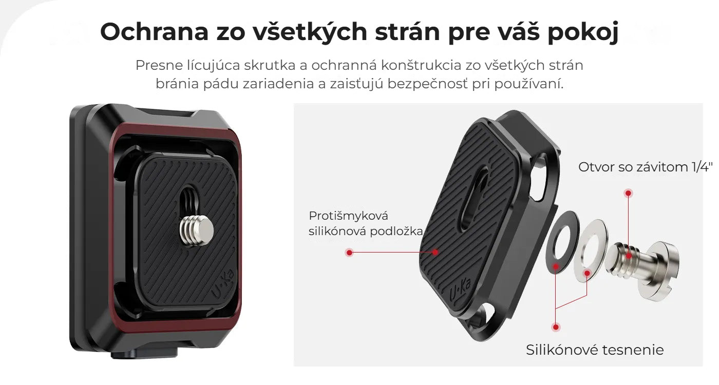Ulanzi Uka Quick Release Plate and Base Kit – Ochrana ze všech stran