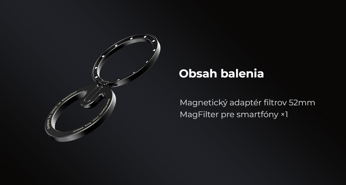 Ulanzi 52mm MagFilter adaptér – Obsah balení