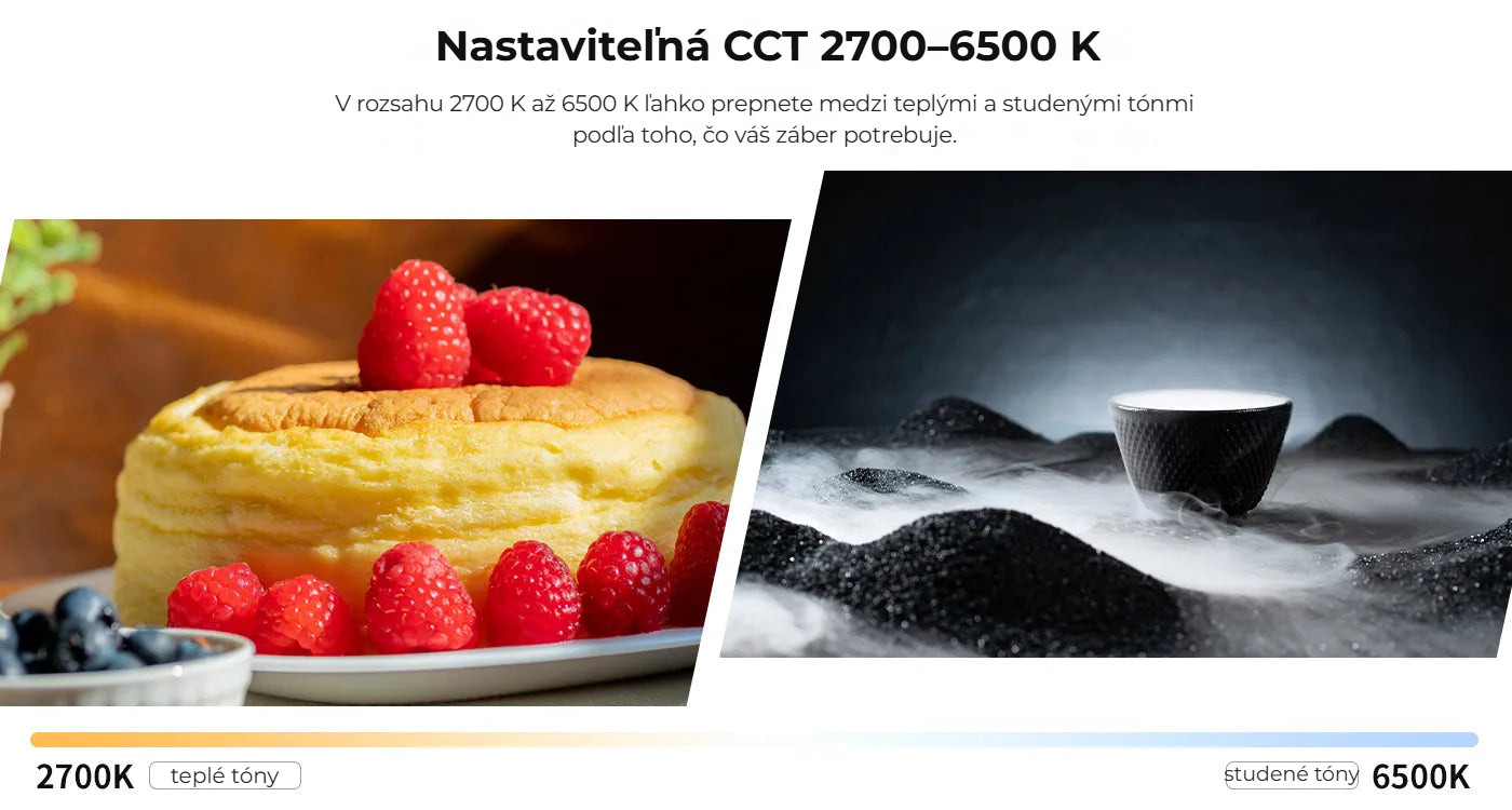 Ulanzi UA20 20W nafukovací světlo – Nastavitelná teplota chromatičnosti