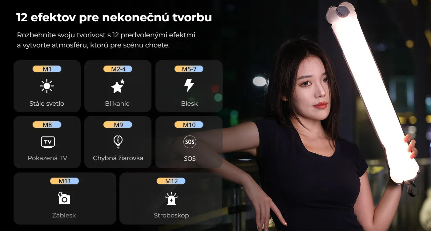 Ulanzi UA20 20W nafukovací světlo – 12 světelných efektů