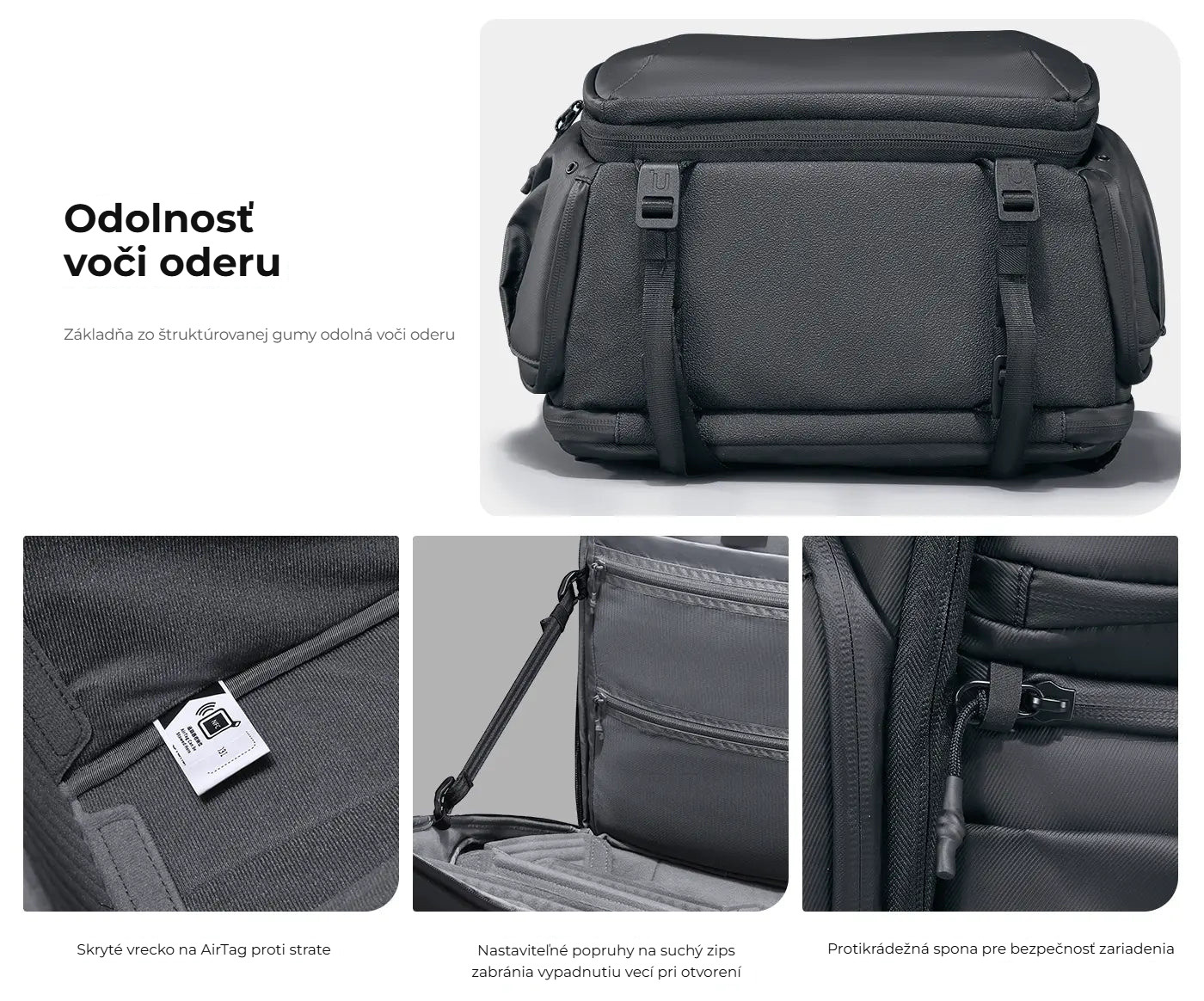 Ulanzi BP10 Hardshell Camera Backpack – Odolnost proti oděru a krádeži