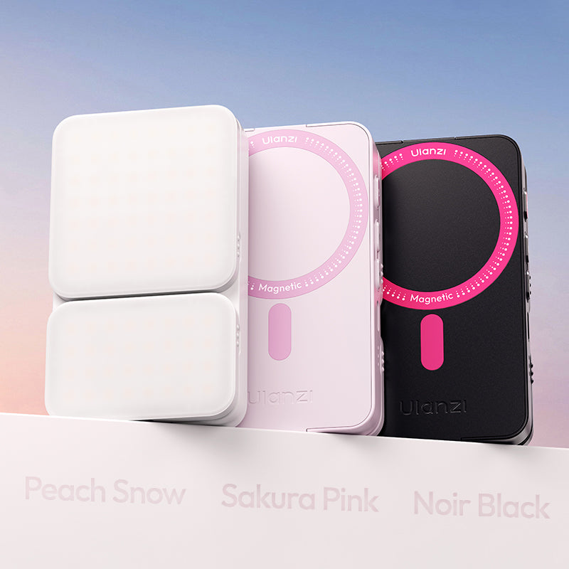 Ulanzi GL01 GlowUp světlo (Sakura Pink) – Tři barevná provedení