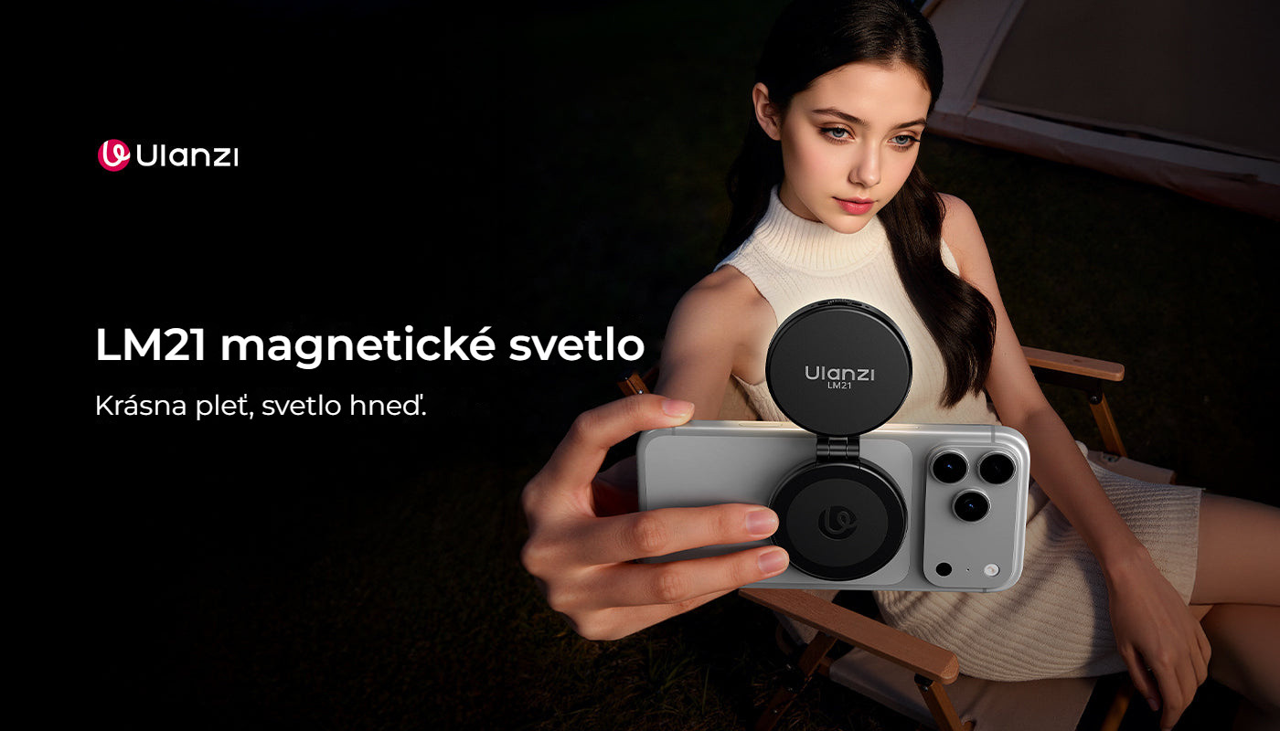 Ulanzi LM21 magnetické světlo, černé