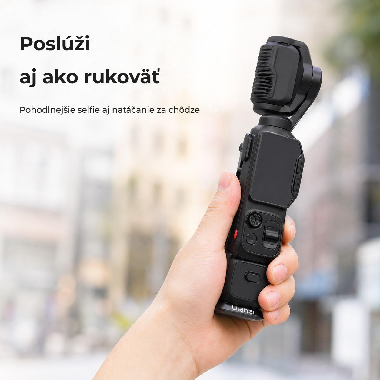 Ulanzi MA66L Silver – Rukojeť pro selfie i vlog