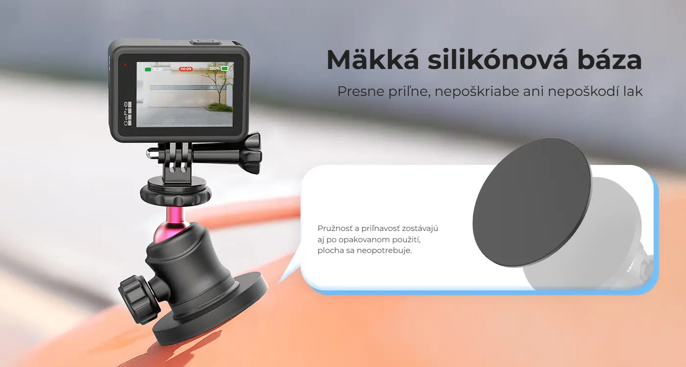 Ulanzi Magnetic Camera Mount for GoPro – Měkká silikonová báze