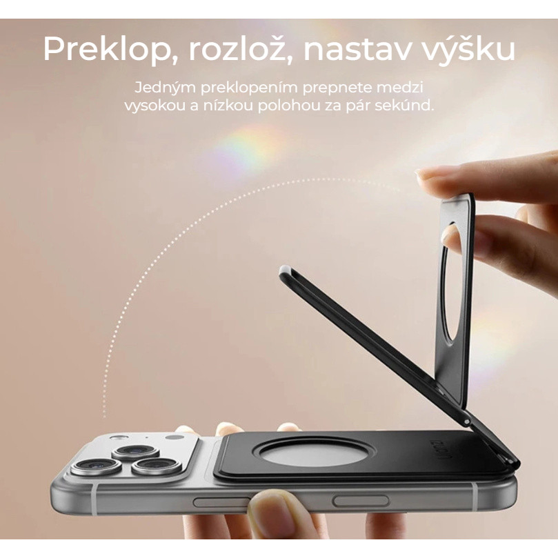Ulanzi PS01 MagSnap Elephant Grey – Překlopením vysoko nebo nízko