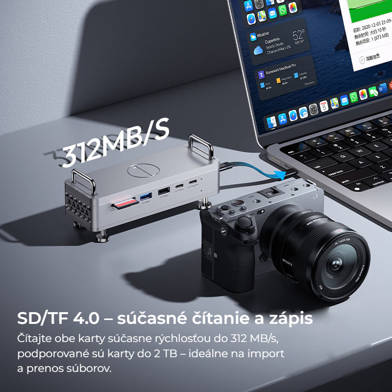 Ulanzi QT03 dokovací stanice – Čtečka SD/TF 4.0