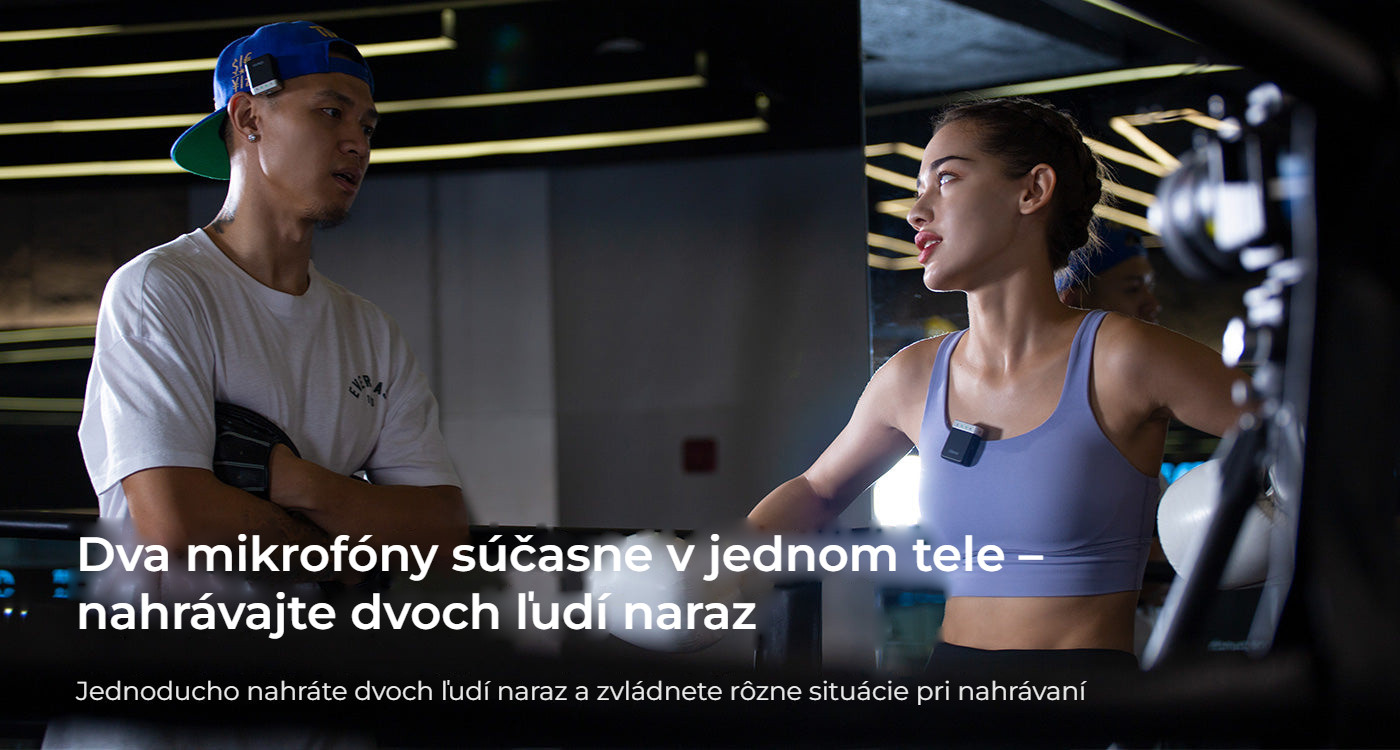Ulanzi U-Mic AM18 – Dva mikrofony současně