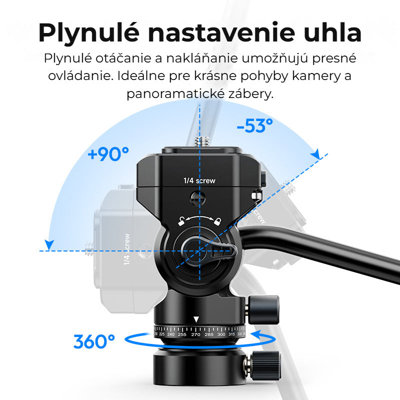 Ulanzi U190 II Uka videohlava – Plynulé natáčení a naklánění