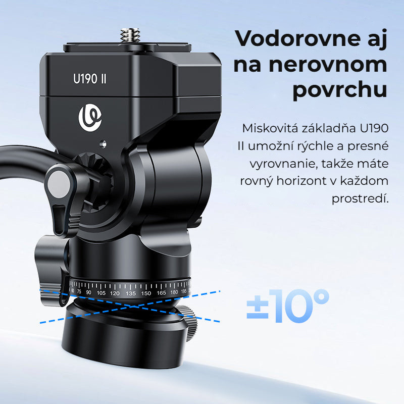 Ulanzi U190 II Uka videohlava – Přesné vyrovnání horizontu