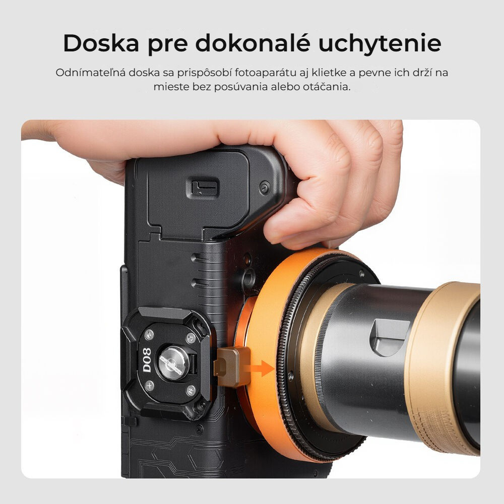 Ulanzi UKA09 Uka rychloupínací deska – Odnímatelná nastavitelná deska